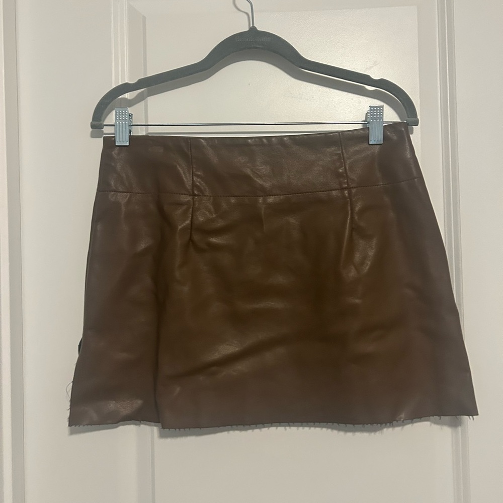 American Threads Black A-Line Mini Skirt